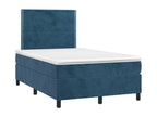 Boisona bed base and dark blue 120x190 velvet mattress ZUSW32561