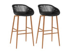 Bar stools, 2 pcs, Black, 3 GFYB16993