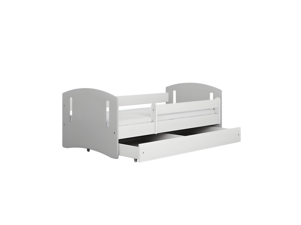 Classic 2-piece mixed grey bed with drawer, mattress not included, 140/80 XZCC91052