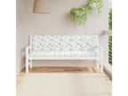 2-piece garden bench cushions with leaf pattern fabric by Elariva VUZN69403