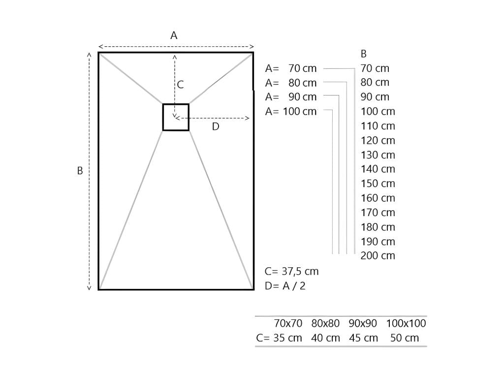 Extra-flat 70x120 cm PURE shower tray in white slate-effect resin with white drain cover IYZT87298