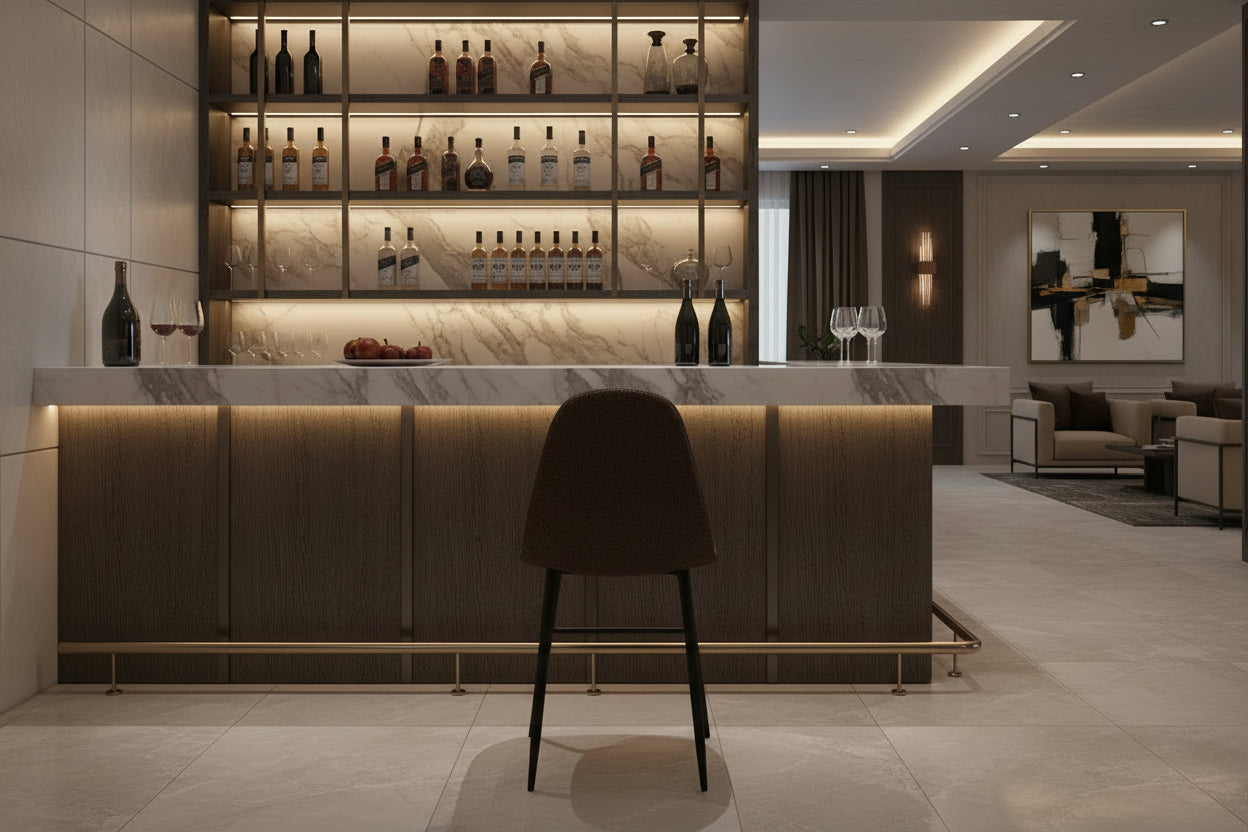 Set of 4 Boisona chairs - Brown Grey XPKI81594