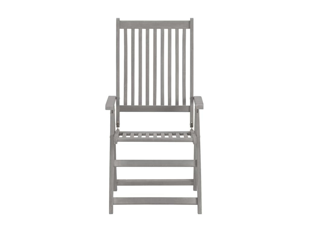 Elariva GCMT53153 Wooden Reclining Garden Chairs, Set of 3 with Cushions