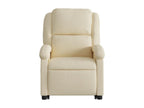 Cream Fabric Reclining Armchair WNKH34266