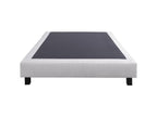 Mattress and 20cm bed base set in solid wood, high-density foam, firm, summer/winter side, 160x200cm BGJG80648