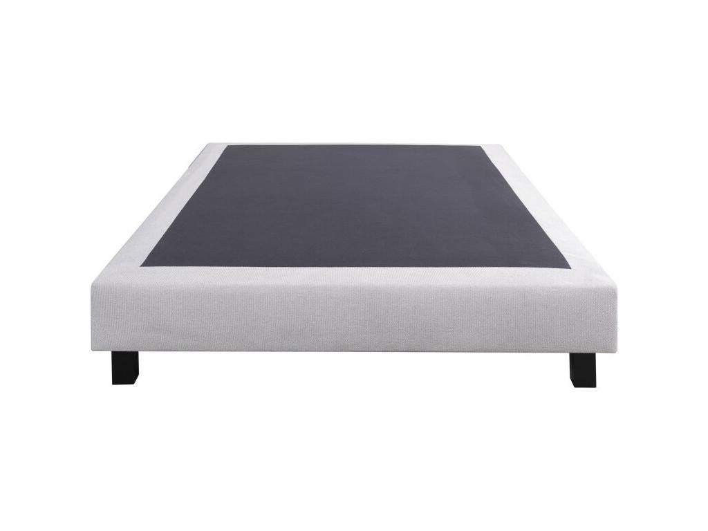 Mattress and 20cm bed base set in solid wood, high-density foam, firm, summer/winter side, 160x200cm BGJG80648