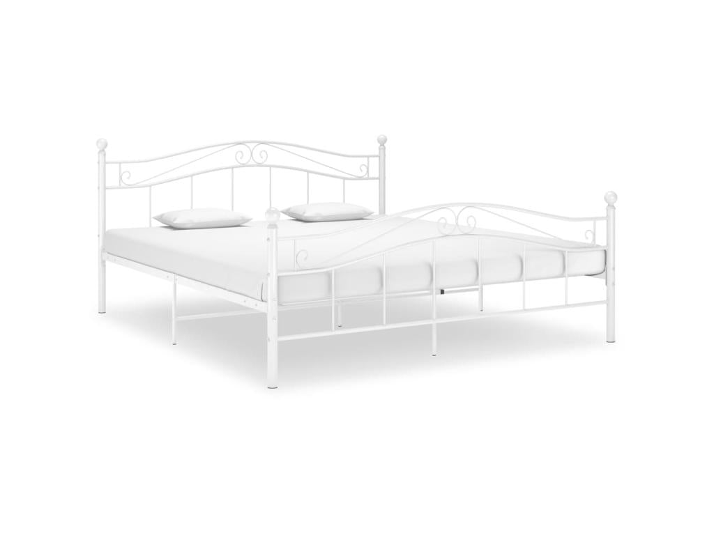 White Metal Bed 140x200 3 PPUA09767