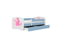 Princess blue equestrian bed without drawer with 140/70 mattress JQPP06859