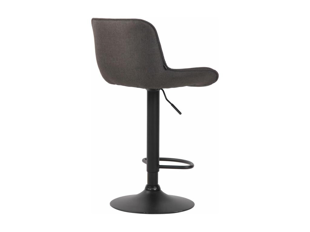 Set of 2 grey metal stools 50x50x86 cm 10 0004288 WZHM46080