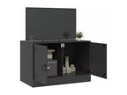 Black TV stand 67x39x44 cm steel ZURH96764