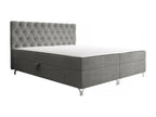 Continental 141 Bed, Continental Double Grey, 180x200cm, 186cm Slatted Base OFGW06791