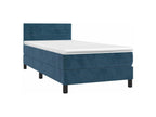 Bed base with LED mattress, dark blue, 100x200 cm, QRNR85581