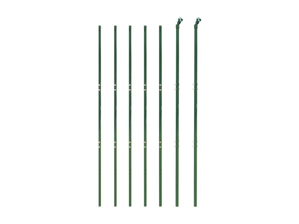 Wire mesh fence and green anchor post 2.2x10m CLCC47711