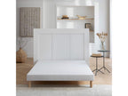 White upholstered bed base 13 cm Moon - 140x200 RSXJ34372