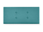 Elariva Fabric Headboard with 2 Buttons 90x50cm Beds 80/90 - Turquoise IUYE55014