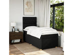 Boisona bed base and mattress, black, 80x200 cm, fabric, AJLL26334