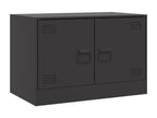 Black TV stand 67x39x44 cm steel ZURH96764
