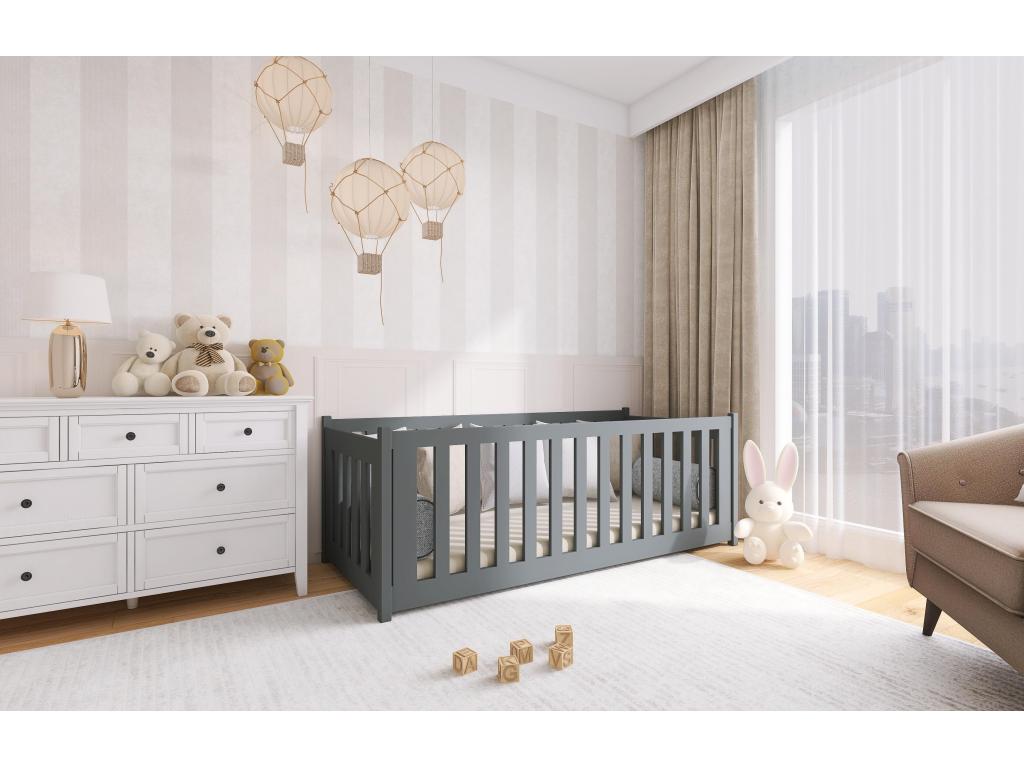 Boisona children's bed KSB005 90x200 cm Graphite YJVS20994