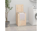 Laundry box 44x44x66 cm Solid pine wood JDQU52265