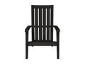 Lysvia garden chairs, set of 2, black polypropylene, GSFK48447