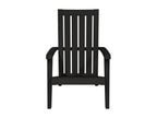 Lysvia garden chairs, set of 2, black polypropylene, GSFK48447