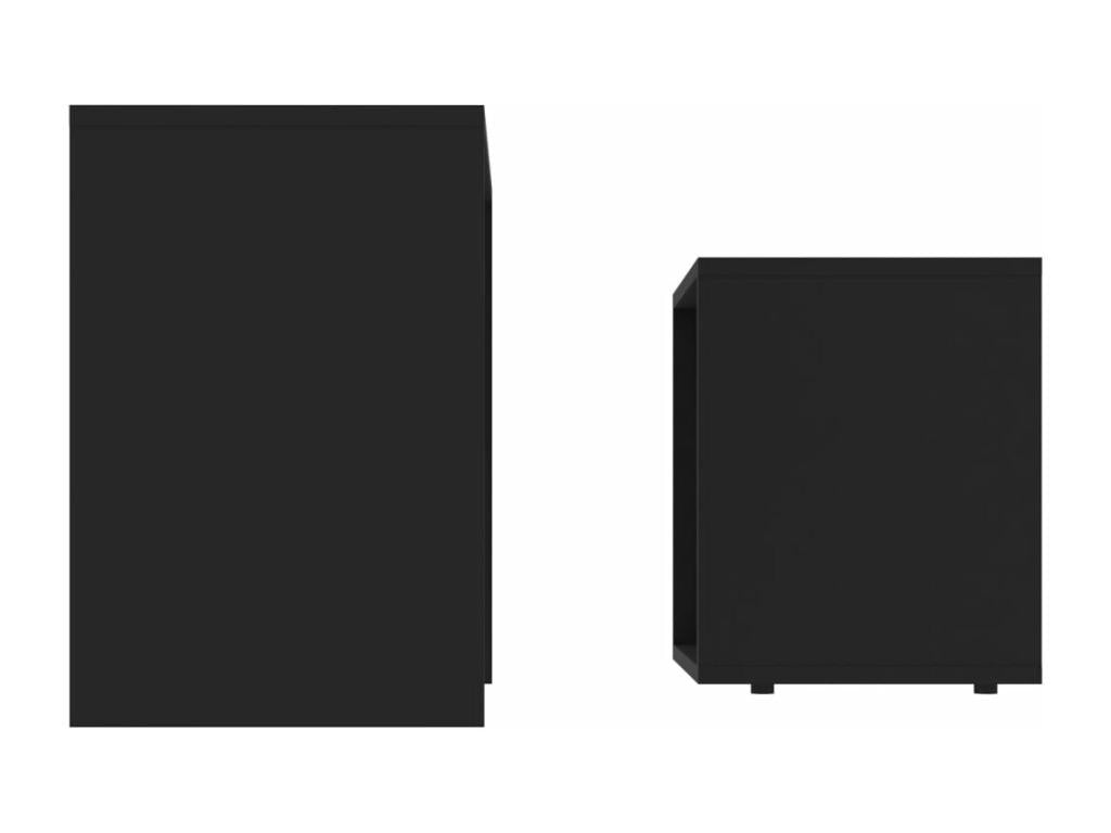 Set of black coffee tables, 48x30x45 cm, chipboard, NGUL86339