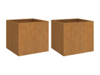 2-piece planters, 49x47x46 cm, corten steel, NPBA06592