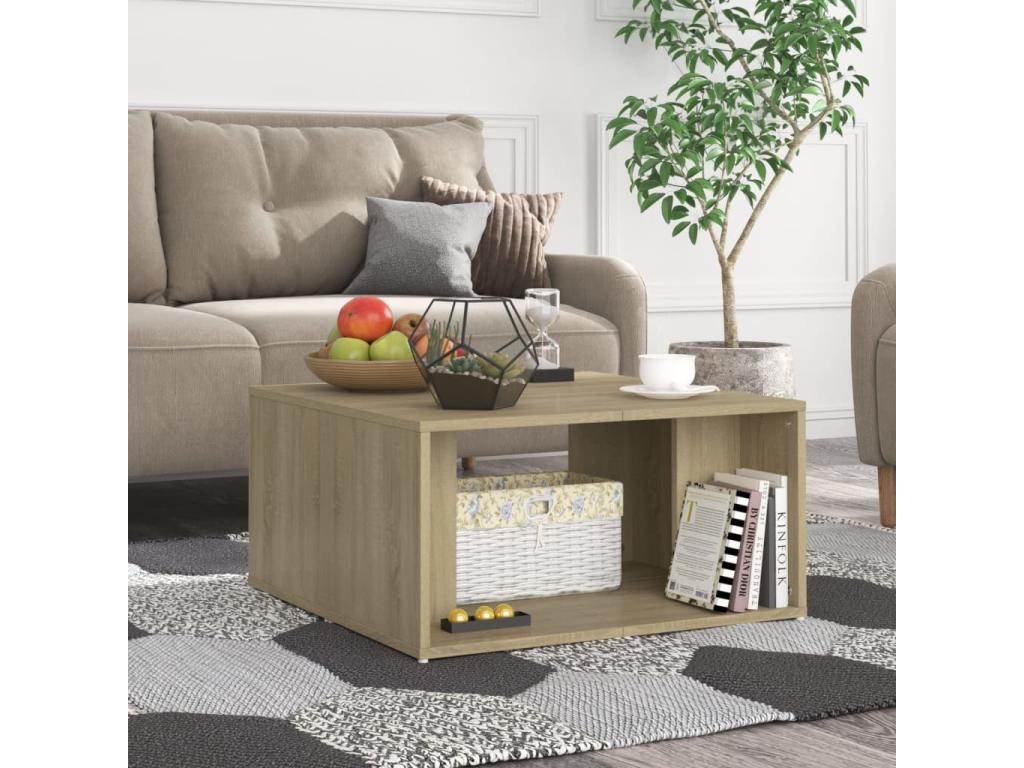 Coffee tables, 4 pcs, Oak, 33x33x33 cm, UHUV31714