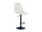 Bar stool x1, white metal, 47x56x58 cm, 10 0004819 LVYU71072