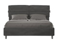 Elariva PCLJ05203 160x200 Grey Microfiber Upholstered Double Storage Bed