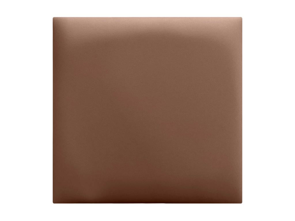 Pack of 1 Boisona eco-friendly faux leather padded wall panel, self-adhesive, for soundproofing, absorbent, clay-colored, 60x60 cm x1 CJXS21064