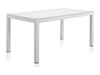 Boisona QMBF01994 152cm White Aluminium Garden Dining Table