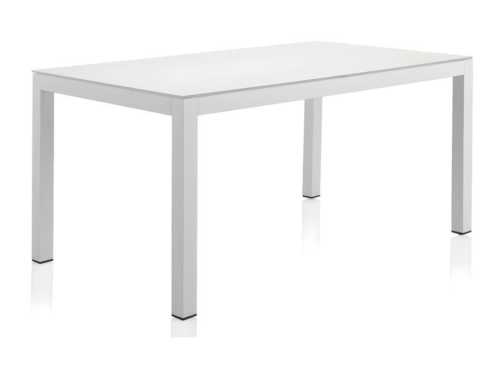 Boisona QMBF01994 152cm White Aluminium Garden Dining Table