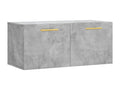 Concrete grey wall cabinet 80x36.5x35 engineered wood YXFI61693
