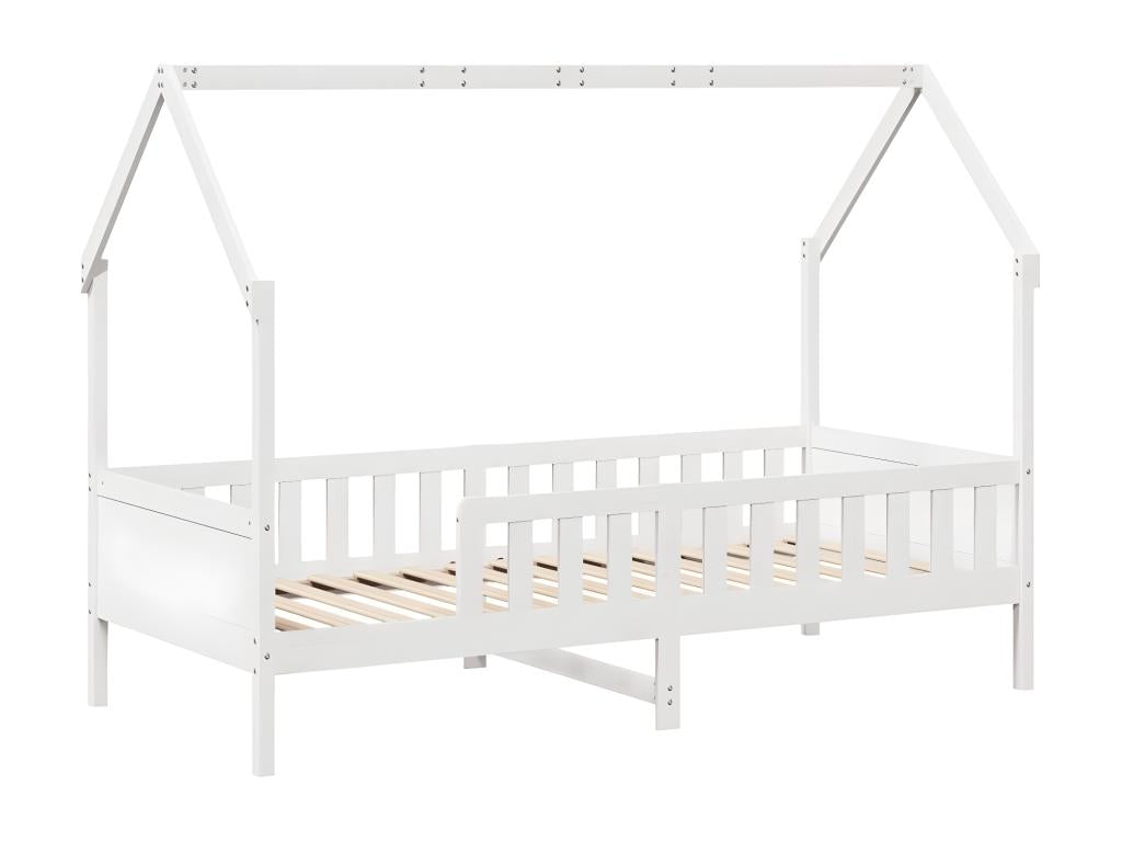 Children's bed frame in the shape of a house, 90x190cm, solid pine wood, SDSY70643