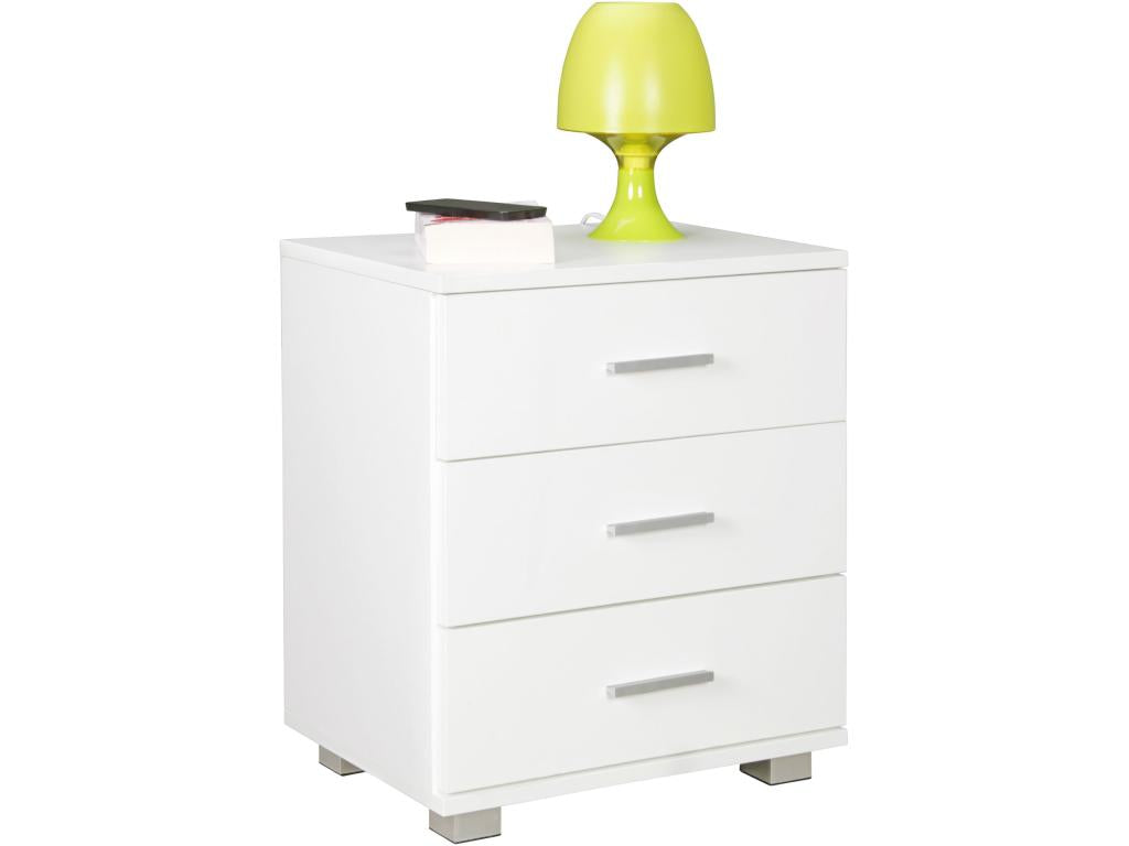 Bedside Table 45x54x34 cm Modern Nightstand with Drawer Design URAW64044