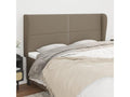 Headboard with wings 203x23x118/128 cm Fabric LNDC85359