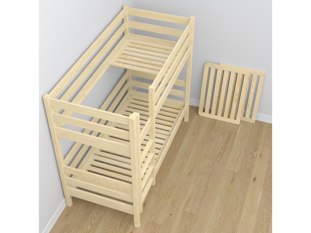 Wooden bunk bed - with drawer N01 Light Pine 80x190 KRVP97148