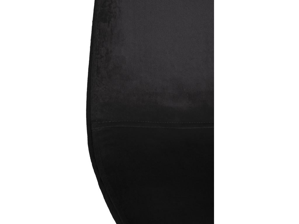 Dining chair - Velvet / Metal - Black - Boisona BLUU43125