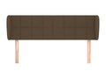 Headboard with wings, Dark Brown, 147x23x78/88 cm, Fabric GHIY61981