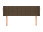 Headboard with wings, Dark Brown, 147x23x78/88 cm, Fabric GHIY61981