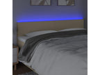 Cream LED Headboard 180x5x78/88 cm Fabric RPVN97716