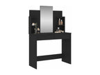 Dressing table with black mirror 96x39x142 cm QXOY75976