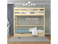 Wooden bunk bed - with drawer for mattress N03 Light Pine 100x180 OATV51062