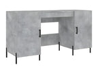 Concrete grey desk 140x50x75 cm engineered wood KJZA26517