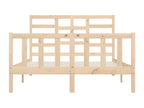Bed frame without mattress 160x200 cm solid pine wood RHKL80550