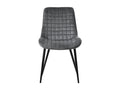 Set of 6 upholstered dining/kitchen chairs in anthracite velvet OWZQ52720
