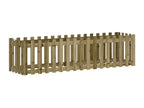 Raised garden bed with impregnated pine wood fence design SHVU67301