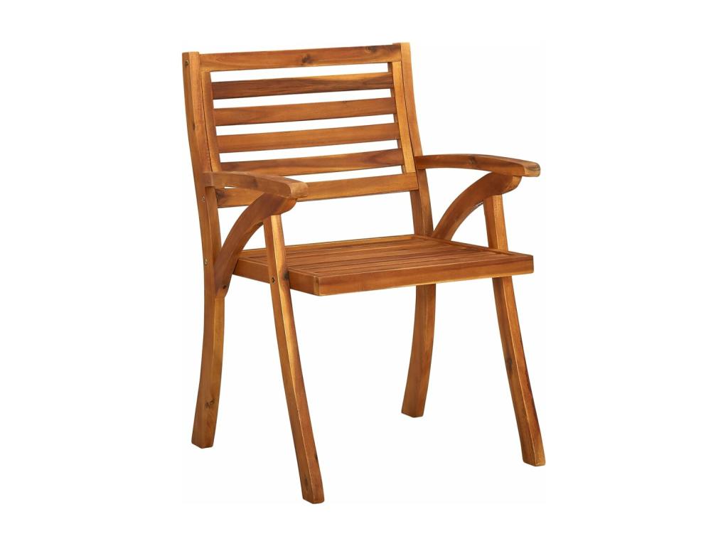 Garden chairs with cushions, 4 pieces, solid teak wood, BNPB42162