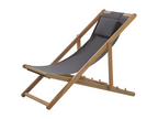 Elariva Gray Wood Lounge Chair LCSK55924